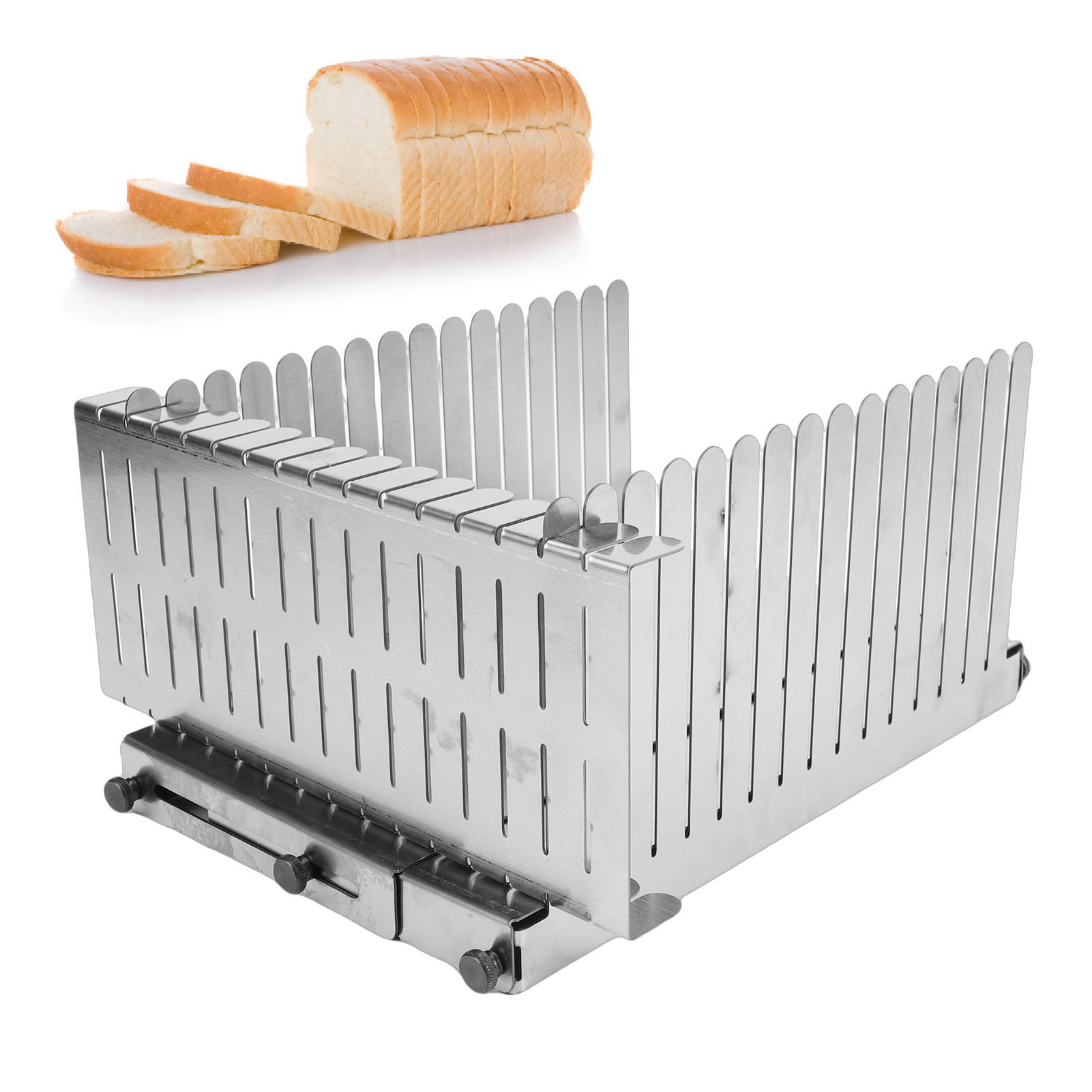 Commercial Bread Slicer - Ekmek Dilimleme Kılavuzu Paslanmaz Çelik Ev