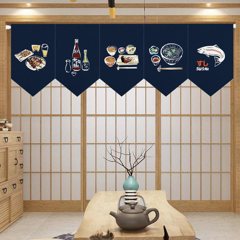 Commercial Kitchen Windows - Japon Restoranı Ticari Flama Kısa Perde