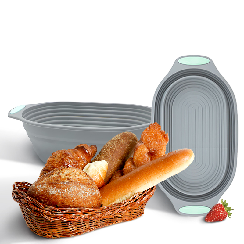 Crepe Maker Griddle - 1 adet silikon katlanabilir banneton ekmek