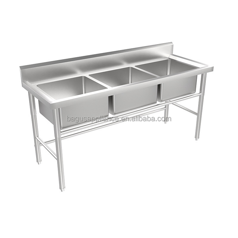 Commercial Quality Kitchen Faucet - En İyi Kalite Paslanmaz Çelik Üç