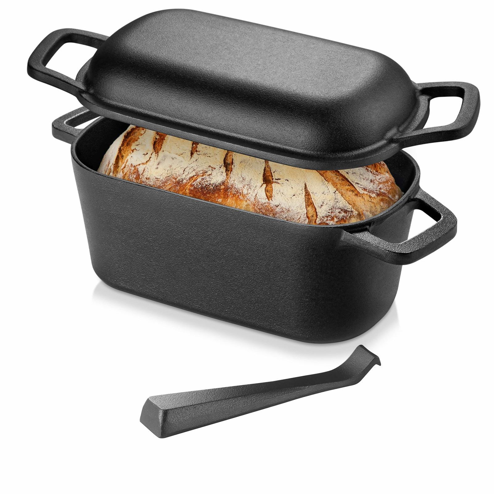 Crepe Maker Griddle - Ekmek Pişirme İçin Dökme Demir Oval