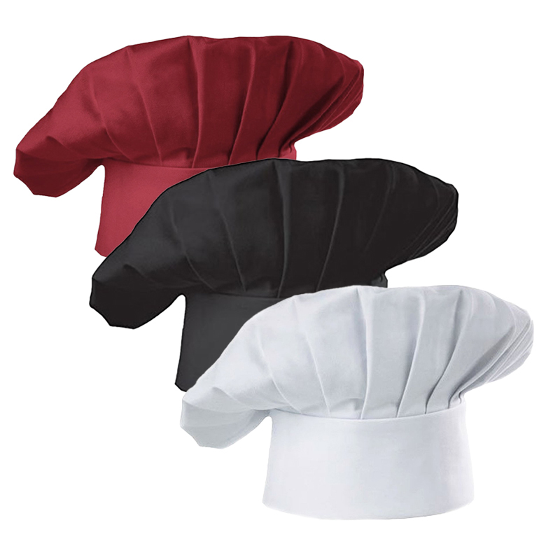 Commercial Kitchen Services - 3 adet High22cm aşçı şapkası beyaz
