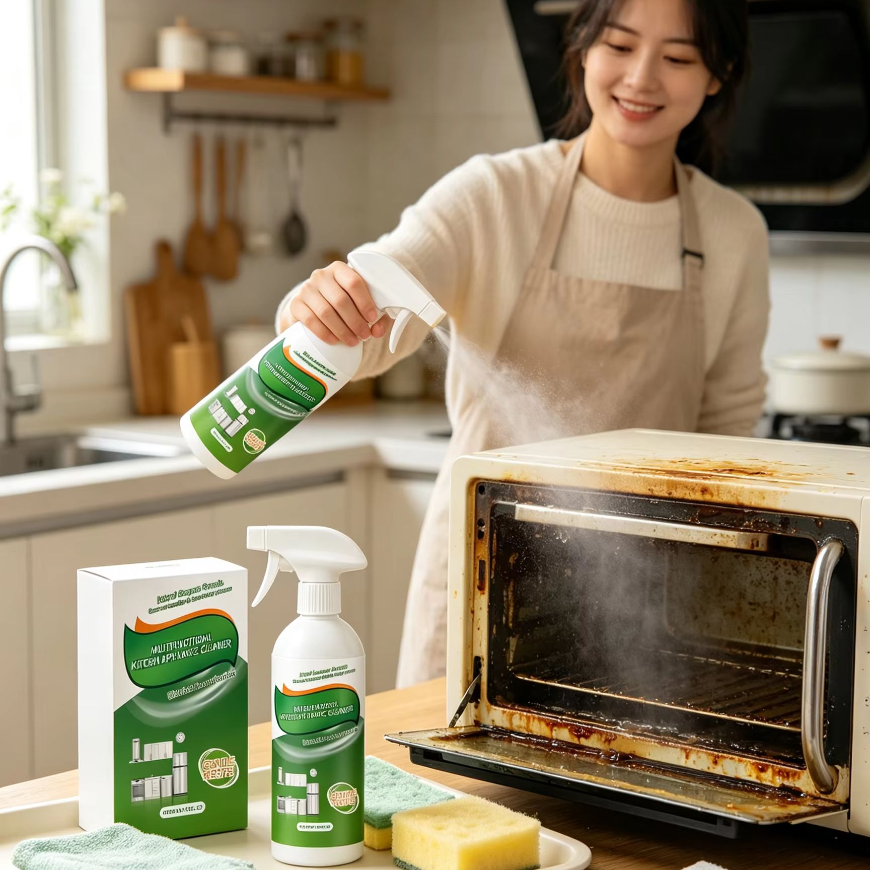 Commercial Kitchen Grease Cleaner - Çok Fonksiyonlu Mutfak Cihazı Temizleyici Koku